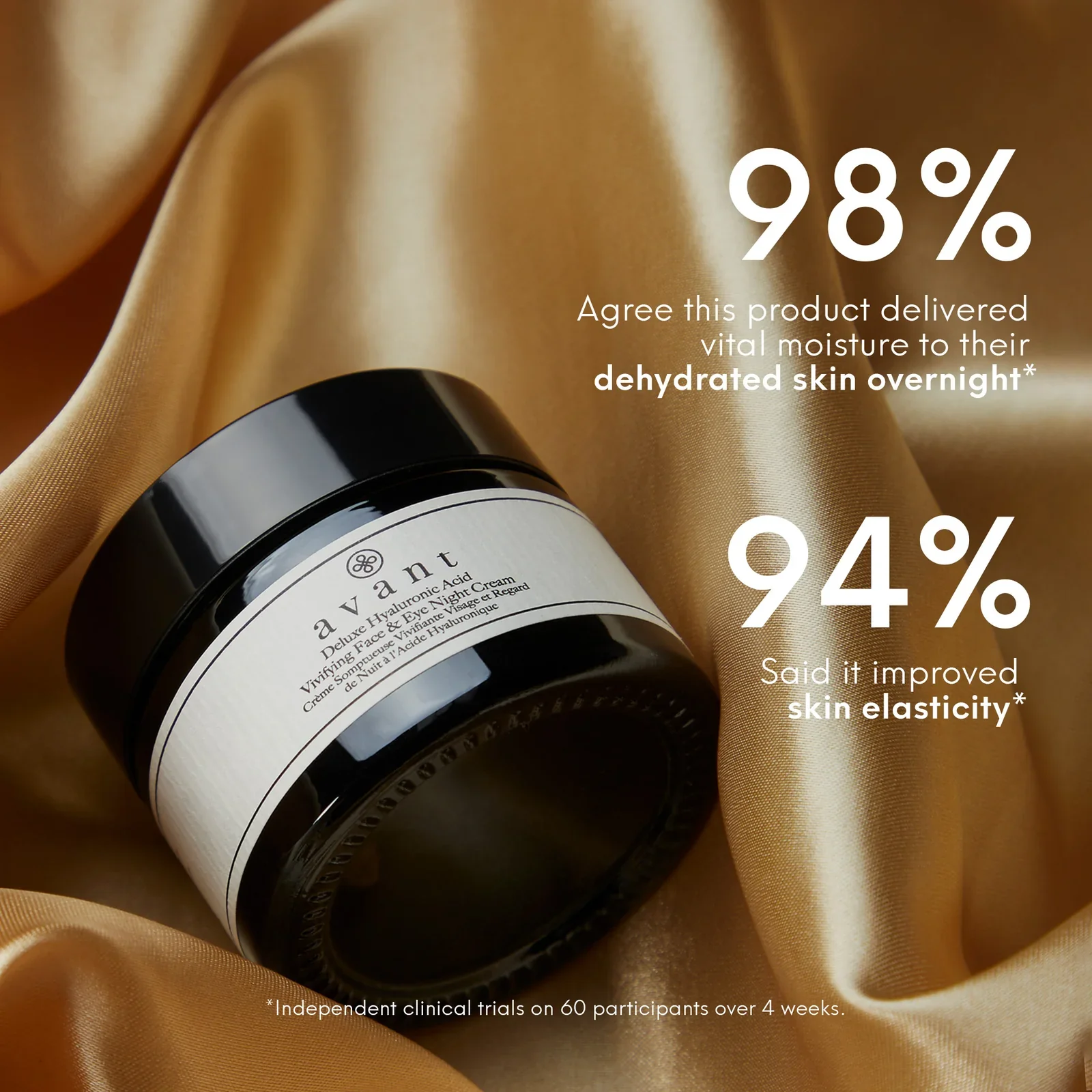 Avant Deluxe Hyaluronic Acid Vivifying Face & Eye Night Cream - Image 2