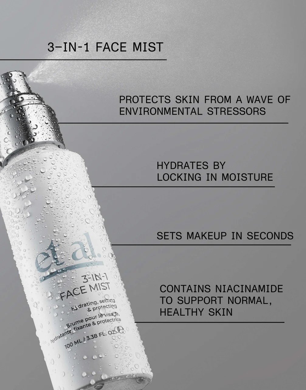 et al. 3-in-1 Face Mist - Bottle Only - Image 2